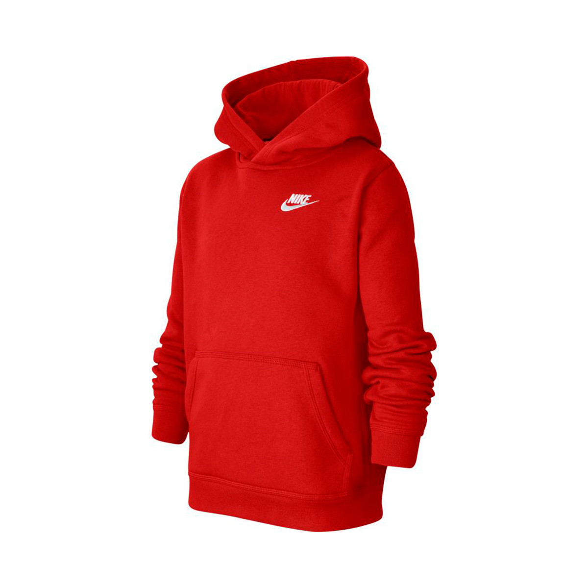 Sudadera Sportswear Club Hoodie University Red-White Fútbol Emotion