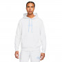 NSW Swoosh League French Terry Pullover Hoodie Birch Heather-Football Grey-Light Marine