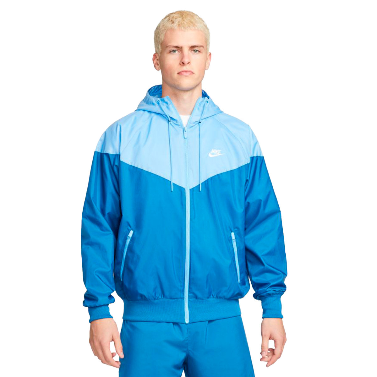 Odiseo nuestra Academia Chaqueta Nike Sportswear Windrunner Hoodie Dark Marina Blue-University  Blue-White - Fútbol Emotion