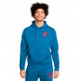Sportswear Sport Essentials + Bb Pullover Hoodie Dark Marina Blue-Black