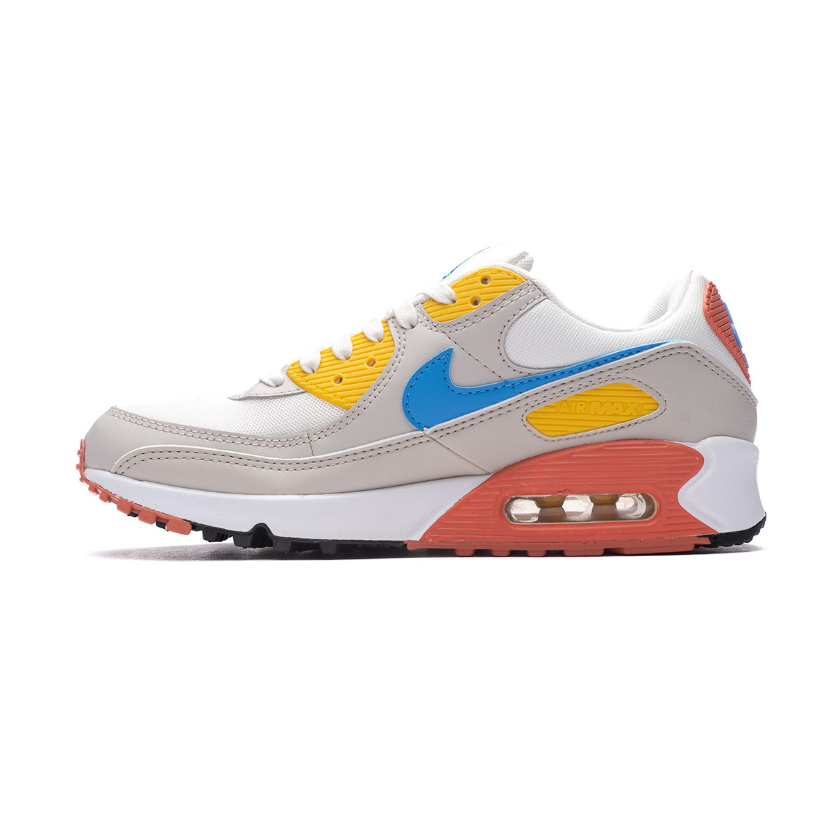 Zapatilla Air Max 90 Mujer Summit White-Univ Blue -