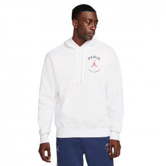 Sudadera PSG x Jordan Fanswear Birch Heather-Midnight Navy
