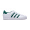 Zapatilla Superstar White-Collegiate Green