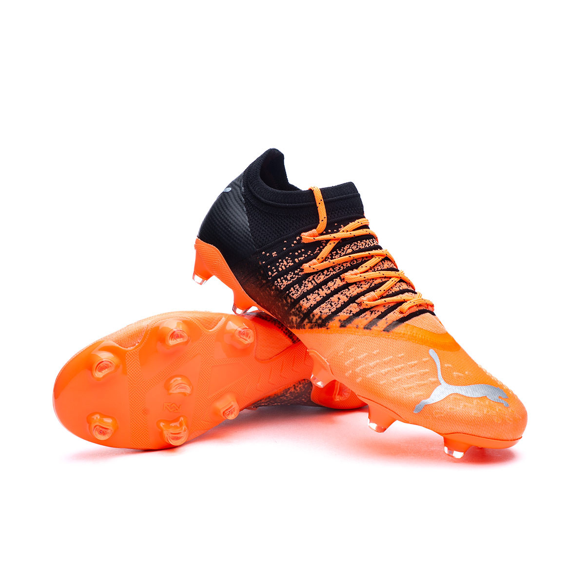 Bota de fútbol Puma Future 2.3 Neon Citrus-Diamond Silver-Black - Fútbol