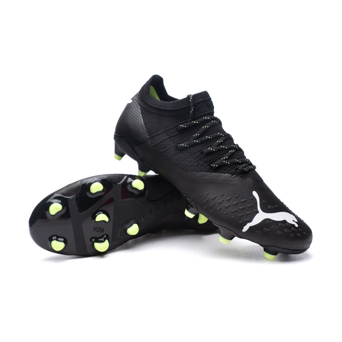 Bota de fútbol Puma Future 2.3 Black-White-Fizzy Light - Fútbol Emotion