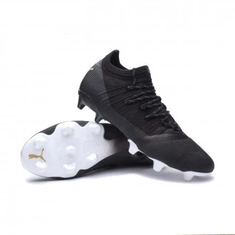 Bota Future 1.3 Lazertouch FG/AG Black-Metallic Gold-White
