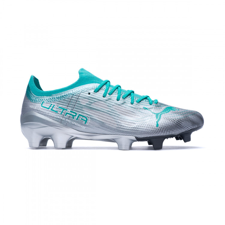 Football Boots Puma MAPF1 Ultra 1.4 FG/AG Diamond Silver-Spectra Green - FÃºtbol Emotion