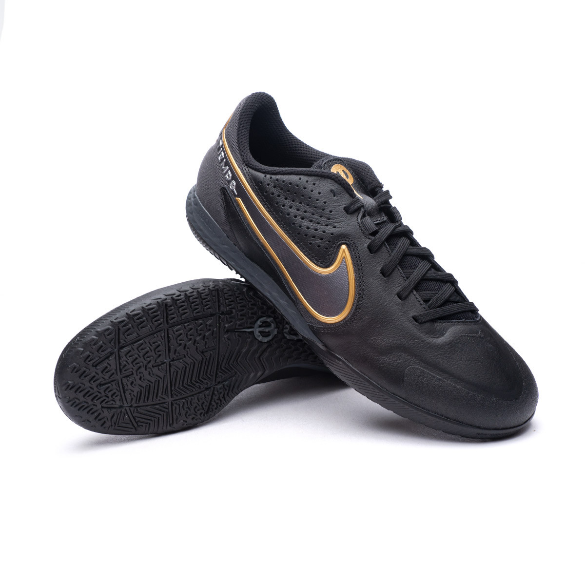 Futsal Shoes Nike React Tiempo Legend 9 Pro IC Black-Metallic Dark  Grey-Anthracite - Fútbol Emotion