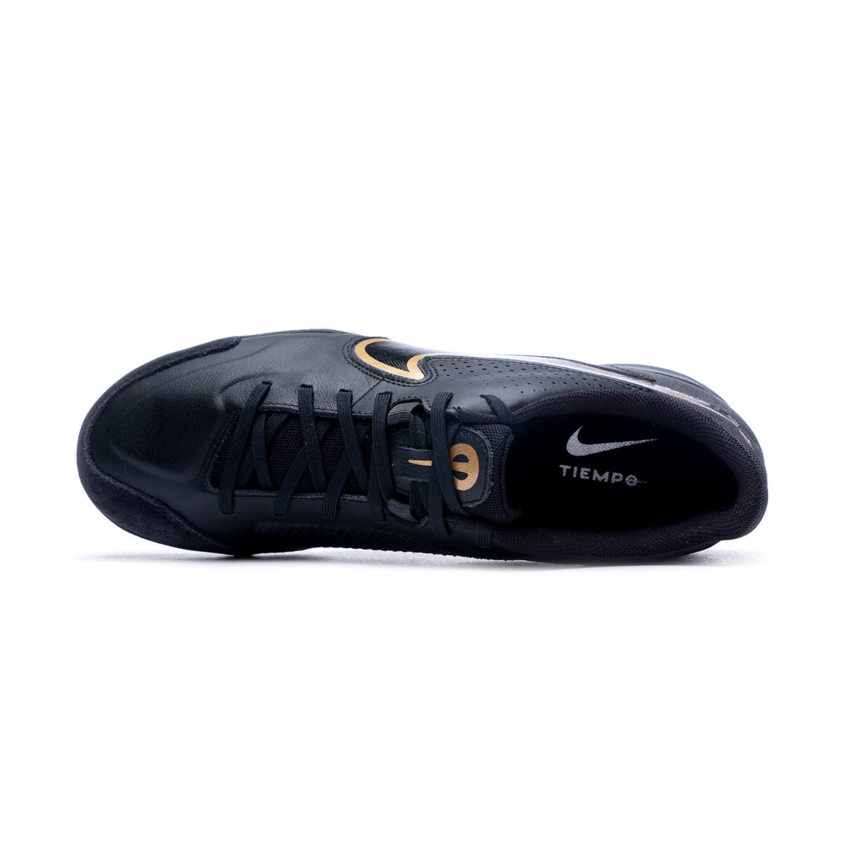Zapatilla de Fútbol sala Nike Tiempo Legend 9 Academy IC  Black-Anthracite-Metallic Gold - Fútbol Emotion