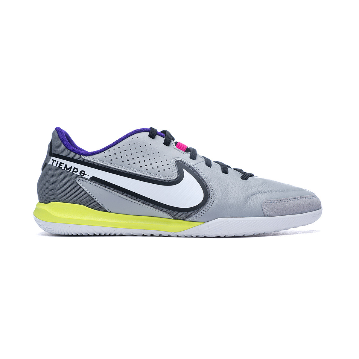 Zapatilla de Fútbol sala Nike Tiempo Legend 9 Academy IC Light Smoke  Grey-White-Smoke Grey-Volt - Fútbol Emotion