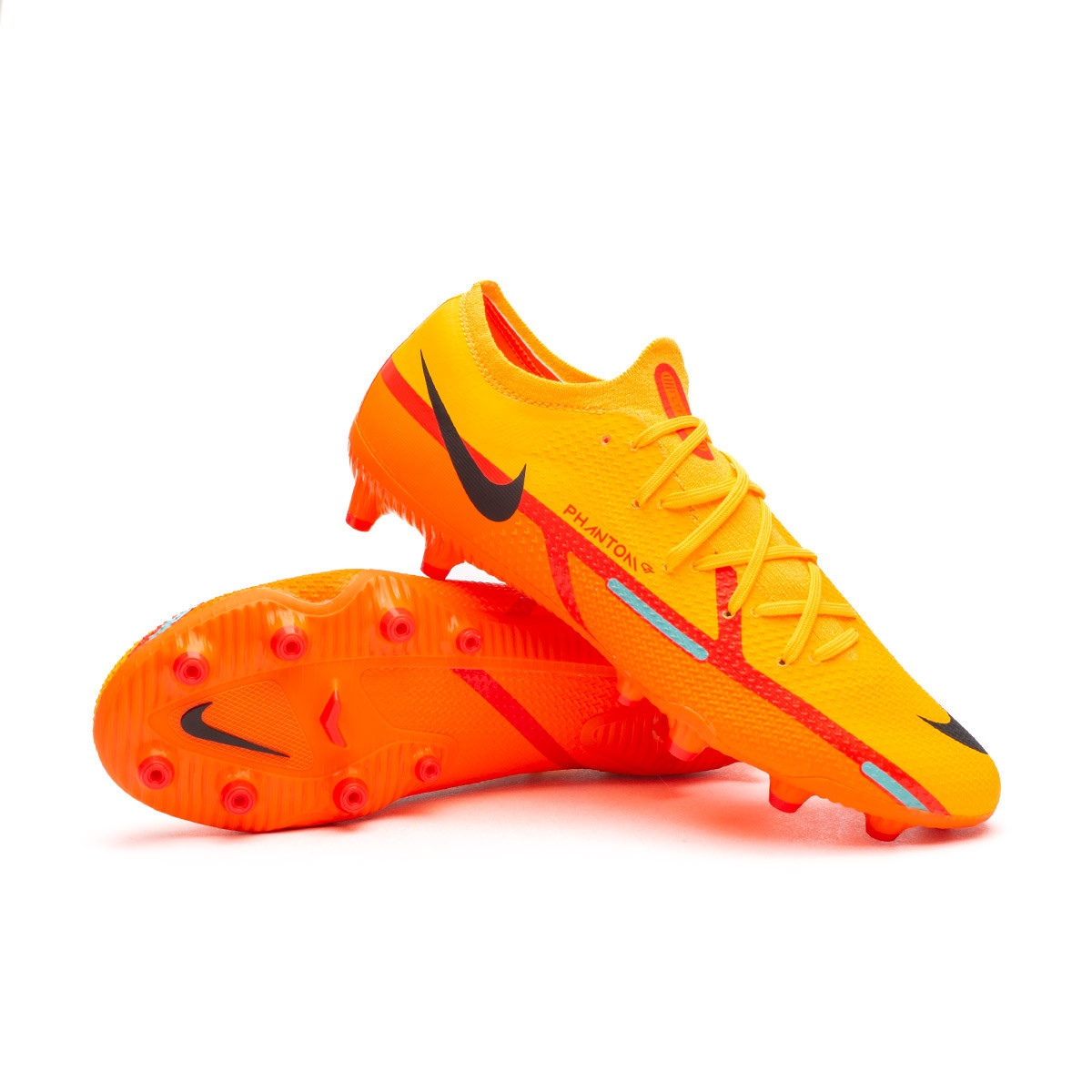jugo plantador Y así Bota de fútbol Nike Phantom GT2 Pro AG-Pro Laser Orange-Black-Total Orange  - Fútbol Emotion