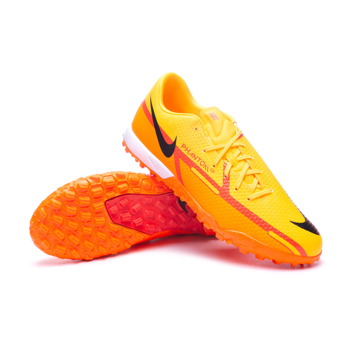 Bota de fútbol Nike Phantom GT2 Academy Turf Laser Orange-Black-Total Orange - Fútbol