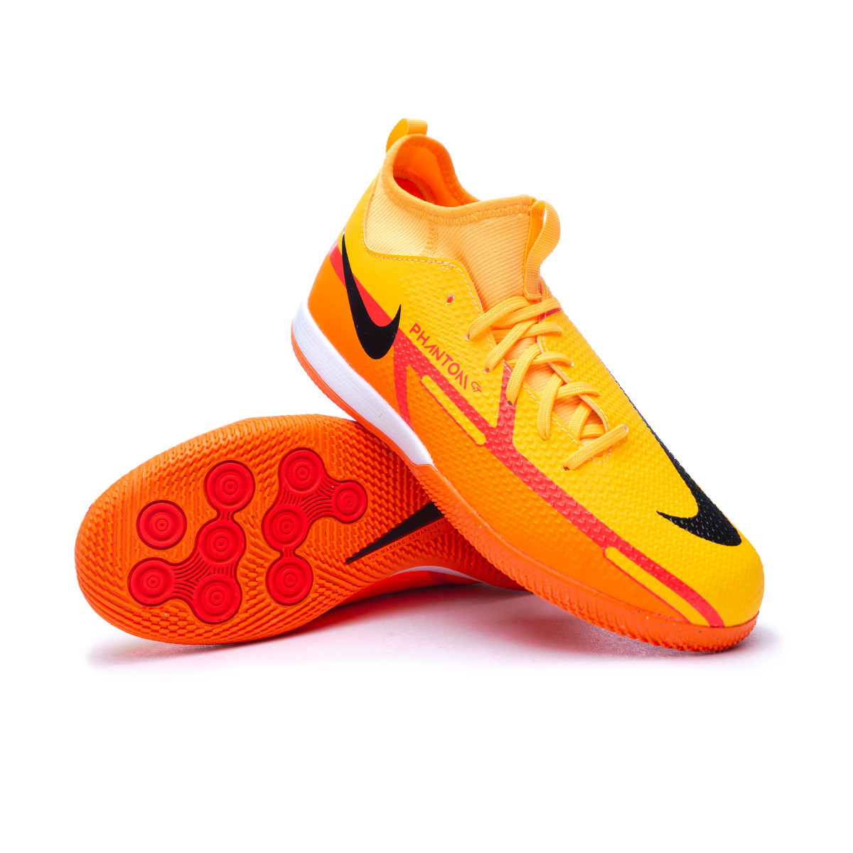 Futsal Shoes Nike Kids Phantom GT2 Academy DF IC Laser Orange-Black-Total  Orange-Brt Crimson - Fútbol Emotion