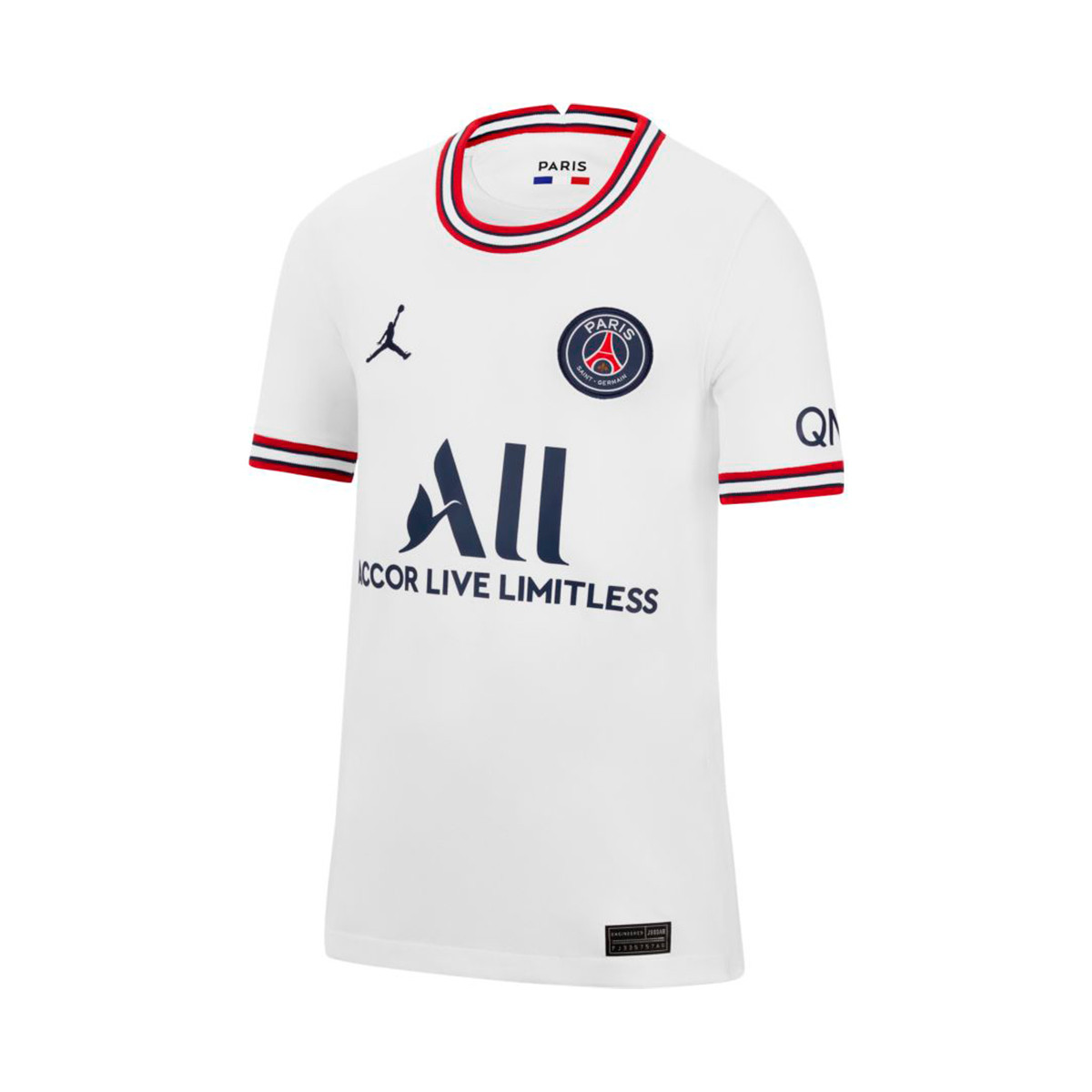 Alpinista Edad adulta cascada Camiseta Nike Paris Saint-Germain FC x Jordan Cuarta Equipación Stadium  2021-2022 Niño White-Midnight Navy - Fútbol Emotion