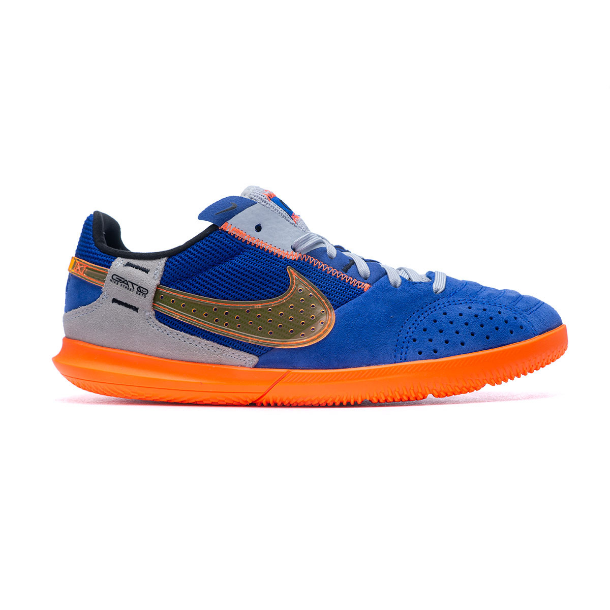 Zapatilla de Fútbol sala Nike Street Gato Niño Racer Blue-Total Orange-Pure  Platinum-Black - Fútbol Emotion