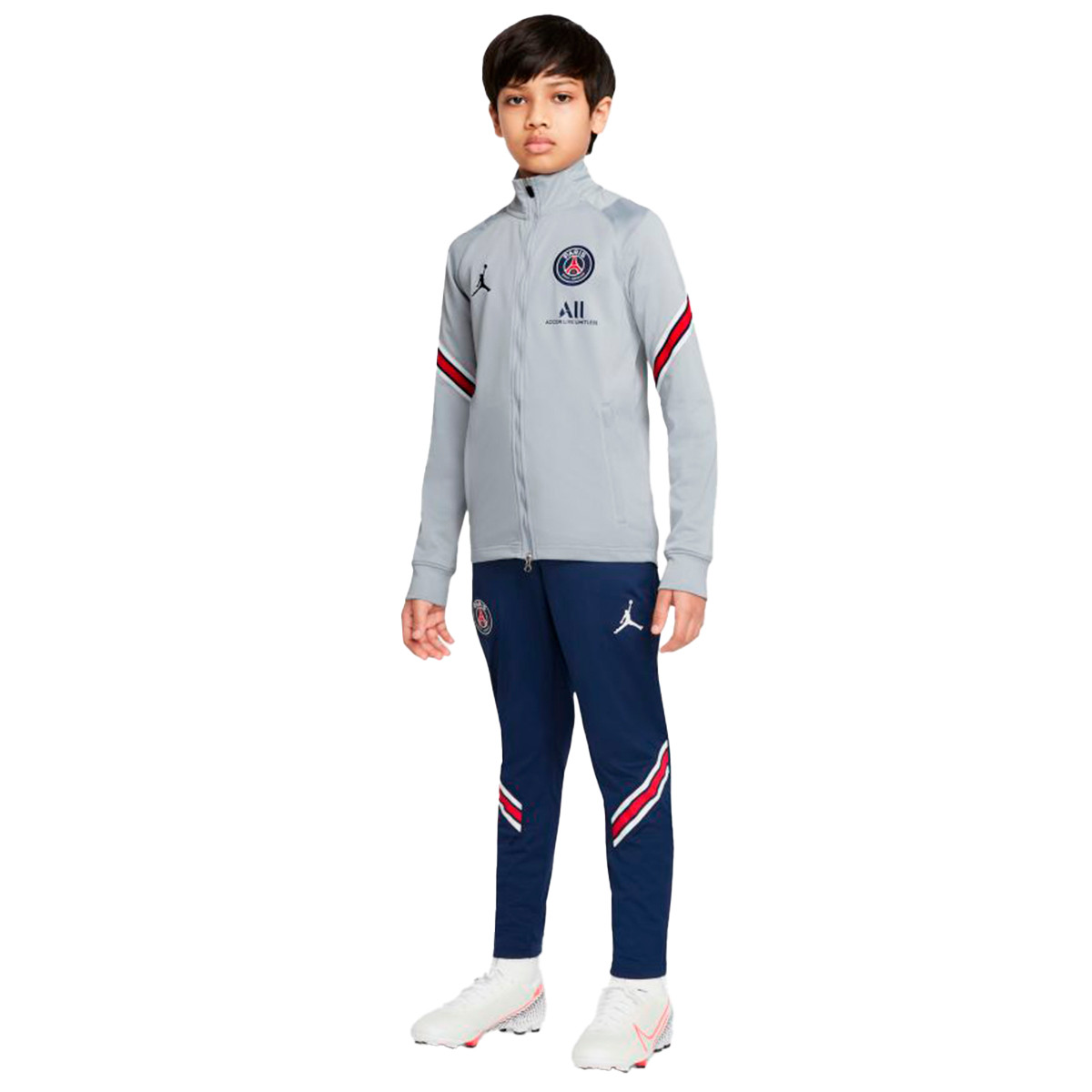 Tuta Nike Paris Saint-Germain FC x Jordan Training 2021-2022 Niño Wolf  Grey-Midnight Navy-Midnight Navy - Fútbol Emotion