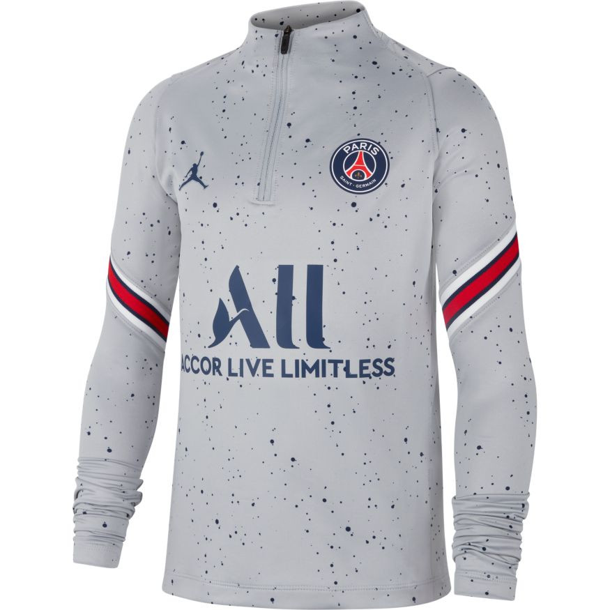 Sudadera Nike Paris FC Training 2021-2022 Niño Grey-White-Midnight Navy - Fútbol Emotion