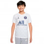 Kids Paris Saint-Germain przed meczem 2021-2022 Biały/ Wilczy szary / Biały/ (granatowy) (peł