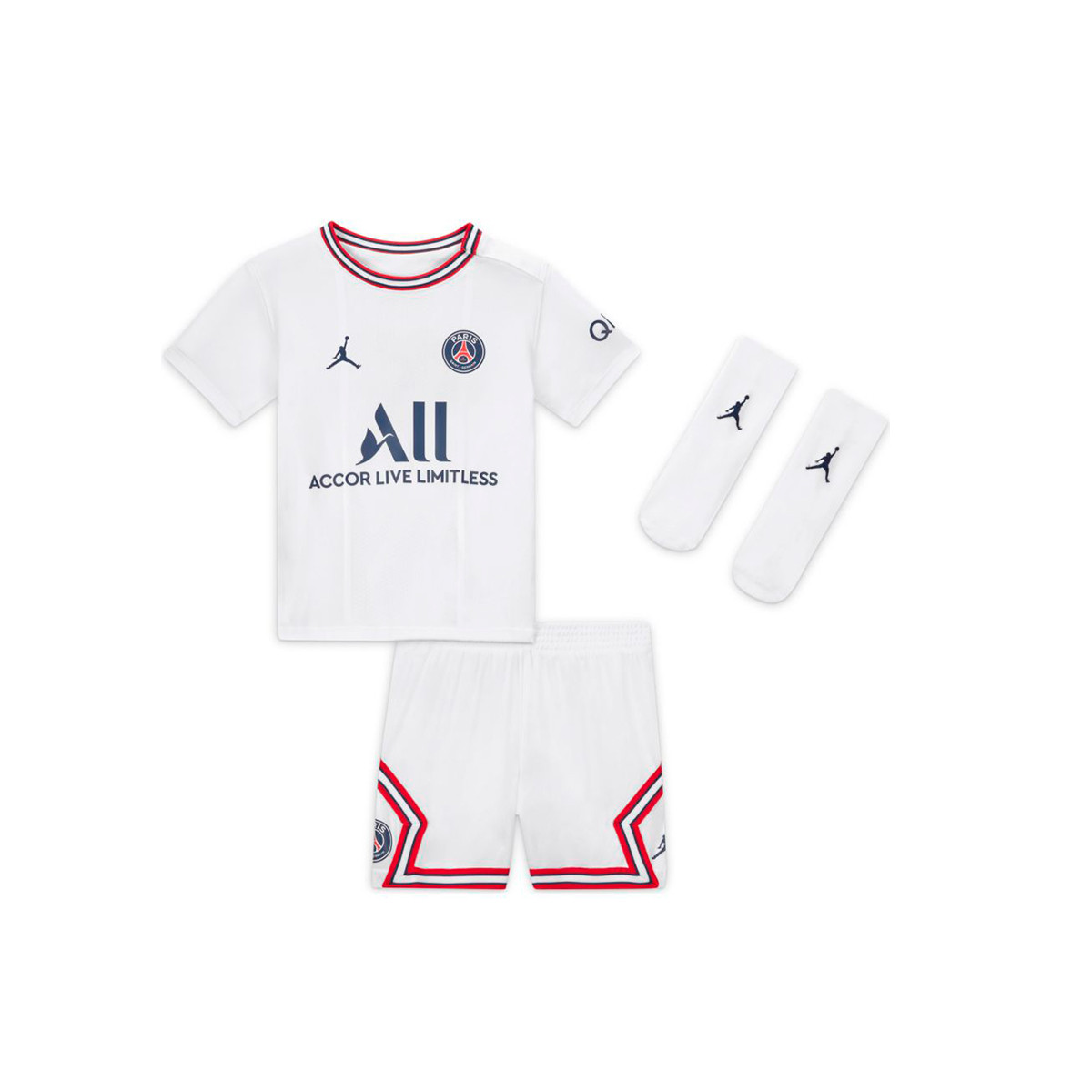 Kit Nike Kids Paris Saint Germain FC Fourth Kit Stadium 2021 2022