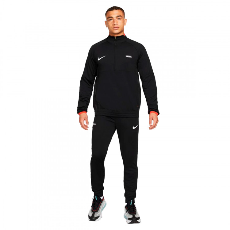 Trenirka Nike Dri Fit NIKE FC Libero Drill Suit Black/Black/Habanero
