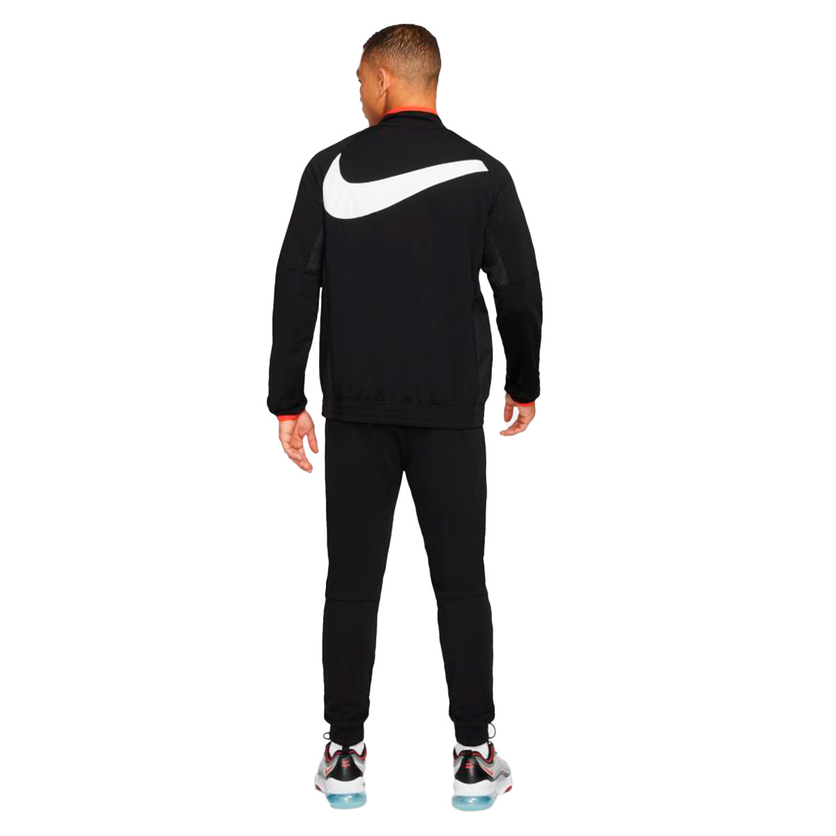 Tracksuit Nike Dri Fit NIKE FC Libero Drill Suit Black/Black/Habanero  Red/(White) - Fútbol Emotion
