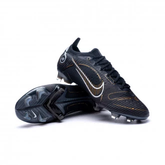 Bota Mercurial Vapor 14 Elite FG Black-Metallic Gold-Metallic Silver