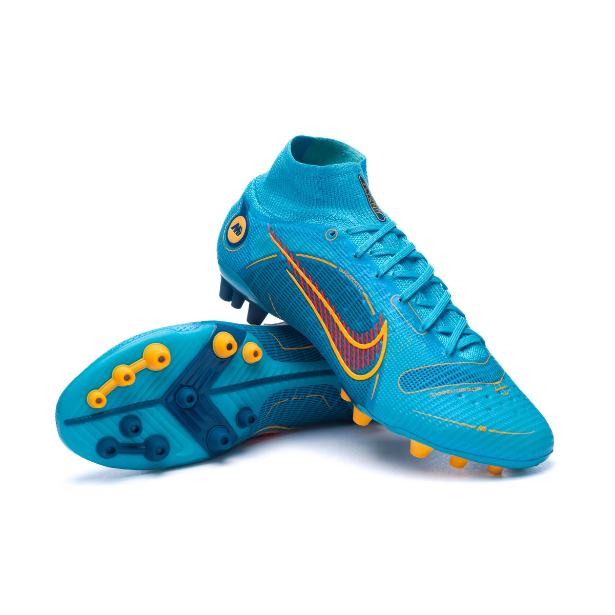 Violeta eternamente veneno Bota de fútbol Nike Mercurial Superfly 8 Elite AG Chlorine Blue-Laser  Orange-Marina - Fútbol Emotion