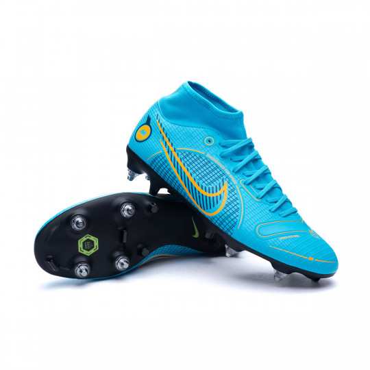 Football Boots Nike Mercurial Superfly 8 Academy Sg Pro Ac Chlorine Blue Laser Orange Marina Futbol Emotion