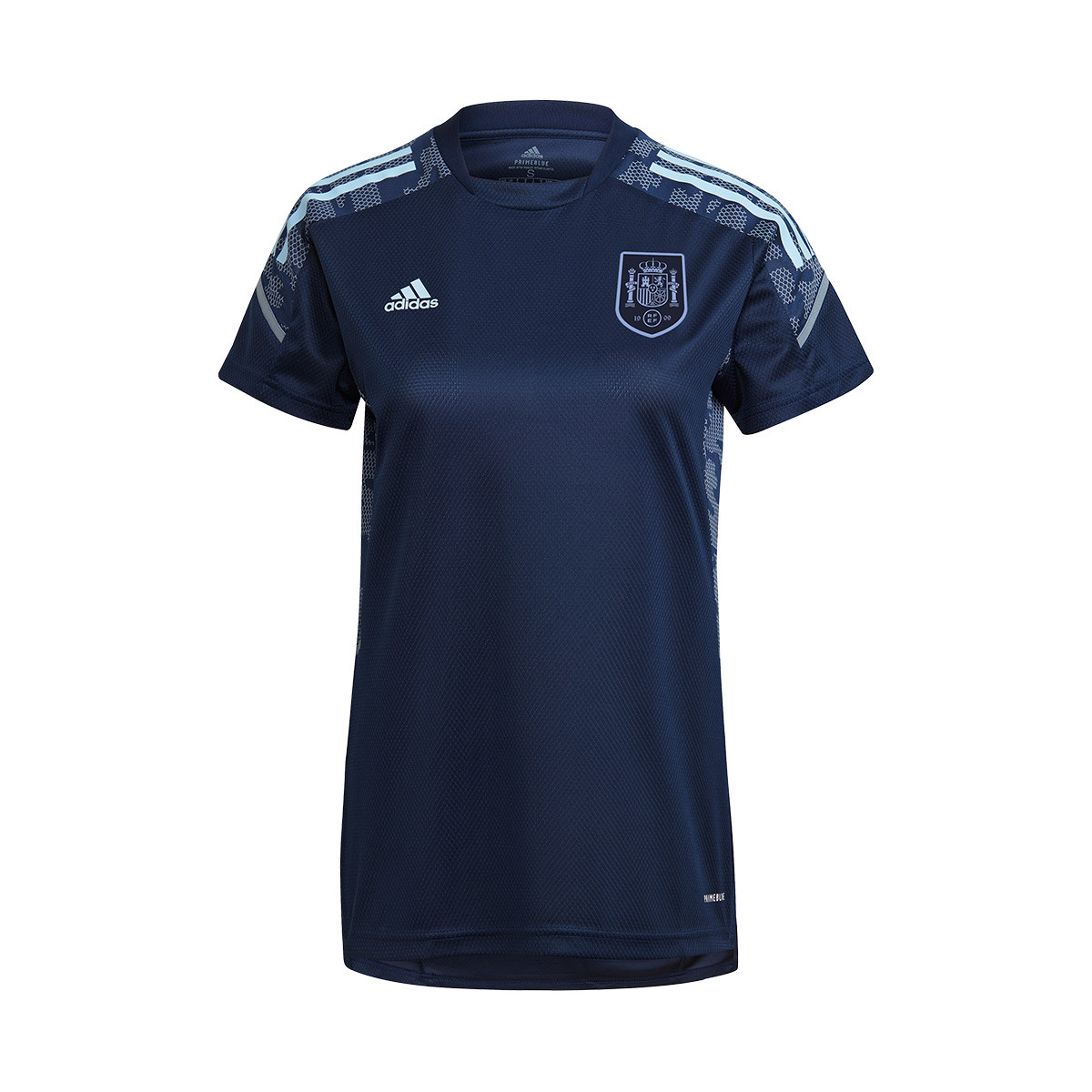 almohadilla Coca estómago Camiseta adidas España Training Euro 2022 Mujer Navy Blue-Glow Blue -  Fútbol Emotion