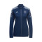 Chaqueta España Fanswear Euro 2022 Mujer Navy Blue-Glow Blue
