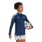 Chaqueta España Fanswear Euro 2022 Mujer Navy Blue-Glow Blue