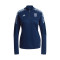 Chaqueta España Training Euro 2022 Mujer Navy Blue-Glow Blue