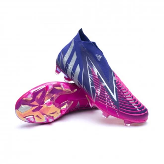 Bota Predator Edge + FG Collegiate Purple-Silver Metallic-Shock Pink