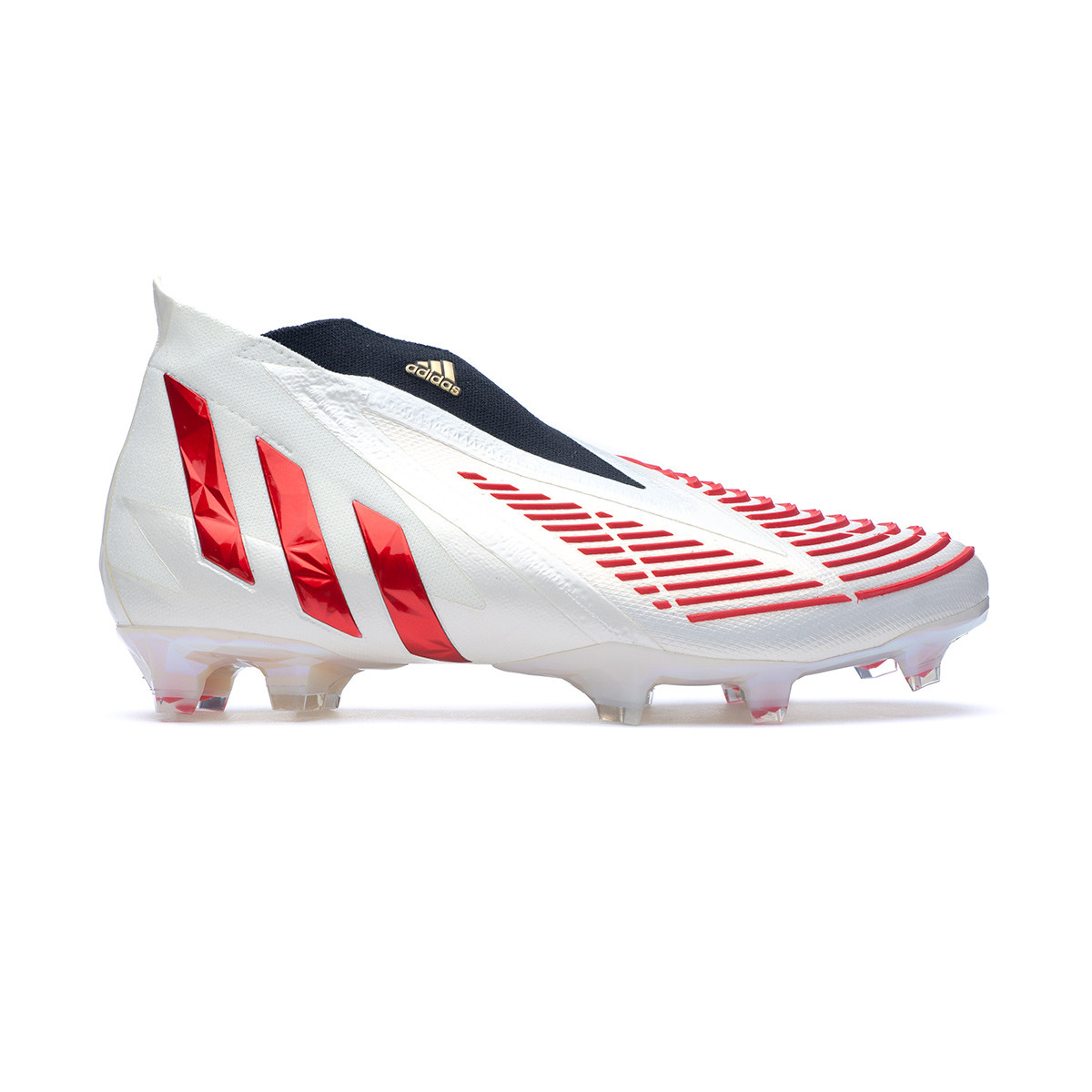 desarrollando nacido Paloma Bota de fútbol adidas Predator Edge + FG White-Vivid Red-Gold - Fútbol  Emotion