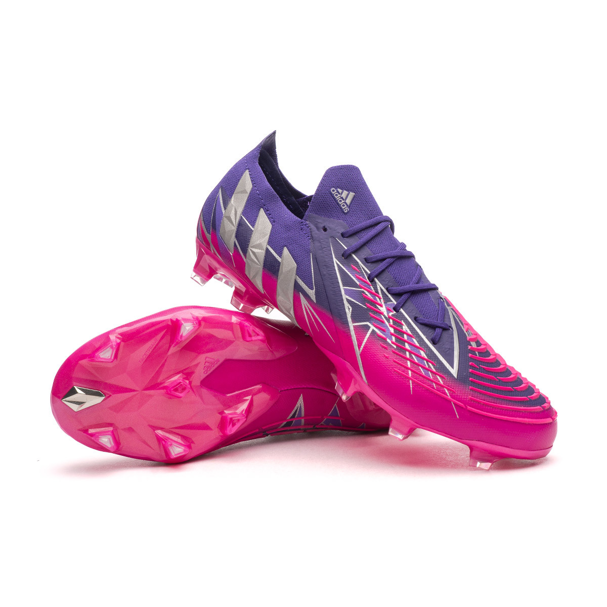 Bota de fútbol adidas Predator Edge .1 L FG Collegiate Purple-Silver Pink - Fútbol Emotion