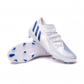 Buty piłkarskie Predator Edge .3 FG Biało-niebieski