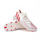 Buty piłkarskie Predator Edge .3 FG Biało-żywy Czerwono-Złoty