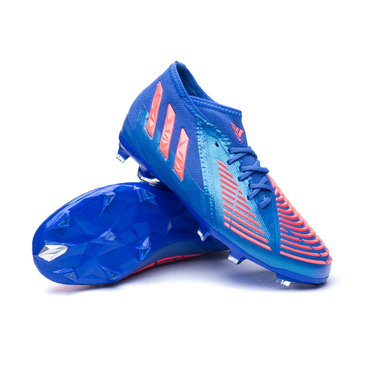 Zapatos de fútbol adidas Predator Edge .1 FG Niño Blue-White-Turbo - Fútbol