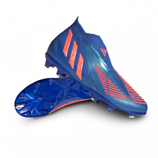 Bota fútbol adidas Predator Edge + FG Blue-White-Turbo - Fútbol Emotion