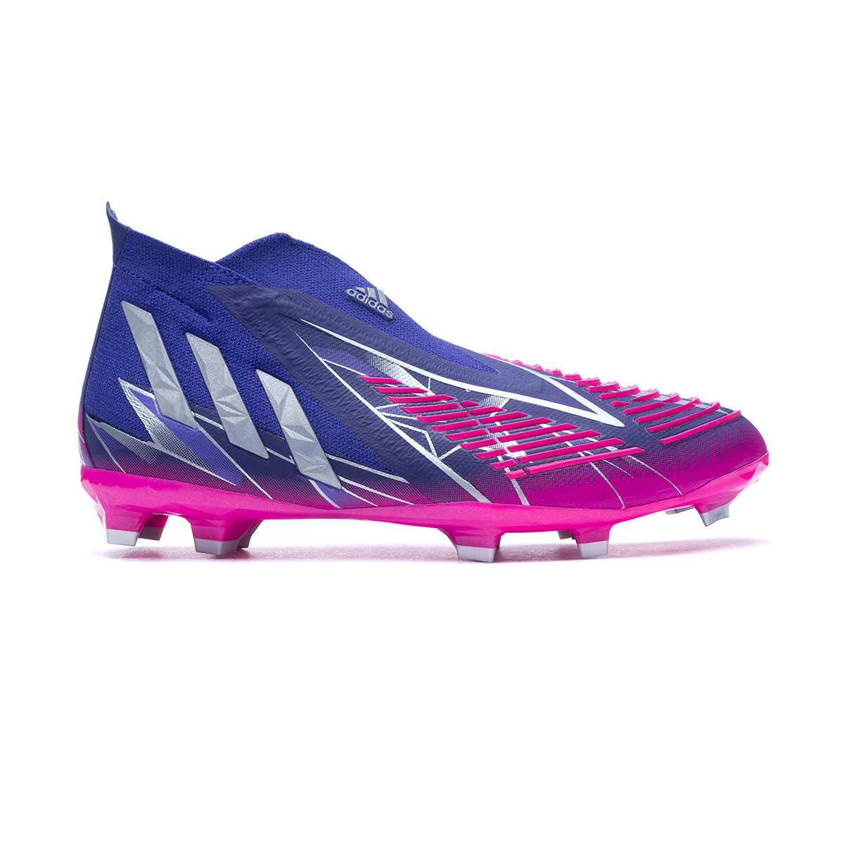 Chuteira adidas Predator Edge + FG CrianÃ§a Collegiate Purple-Silver Metallic-Shock Pink - FÃºtbol 