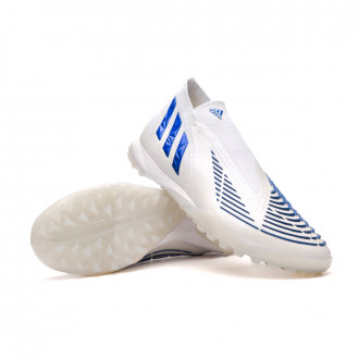 Chuteira Predator Edge .1 Turf White-Blue