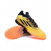 Buty piłkarskie X Speedflow Messi .1 Turf Solar złoty rdzeń czarno-jasny Żółty