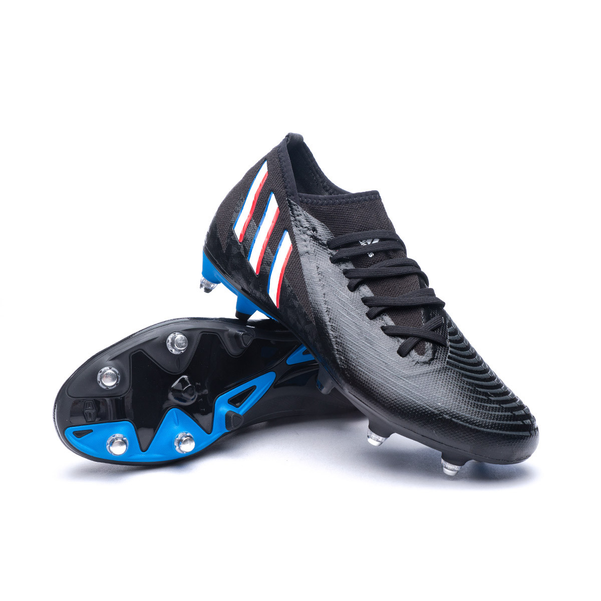 de fútbol adidas Edge .3 SG Core Black-White-Vivid Red Fútbol Emotion