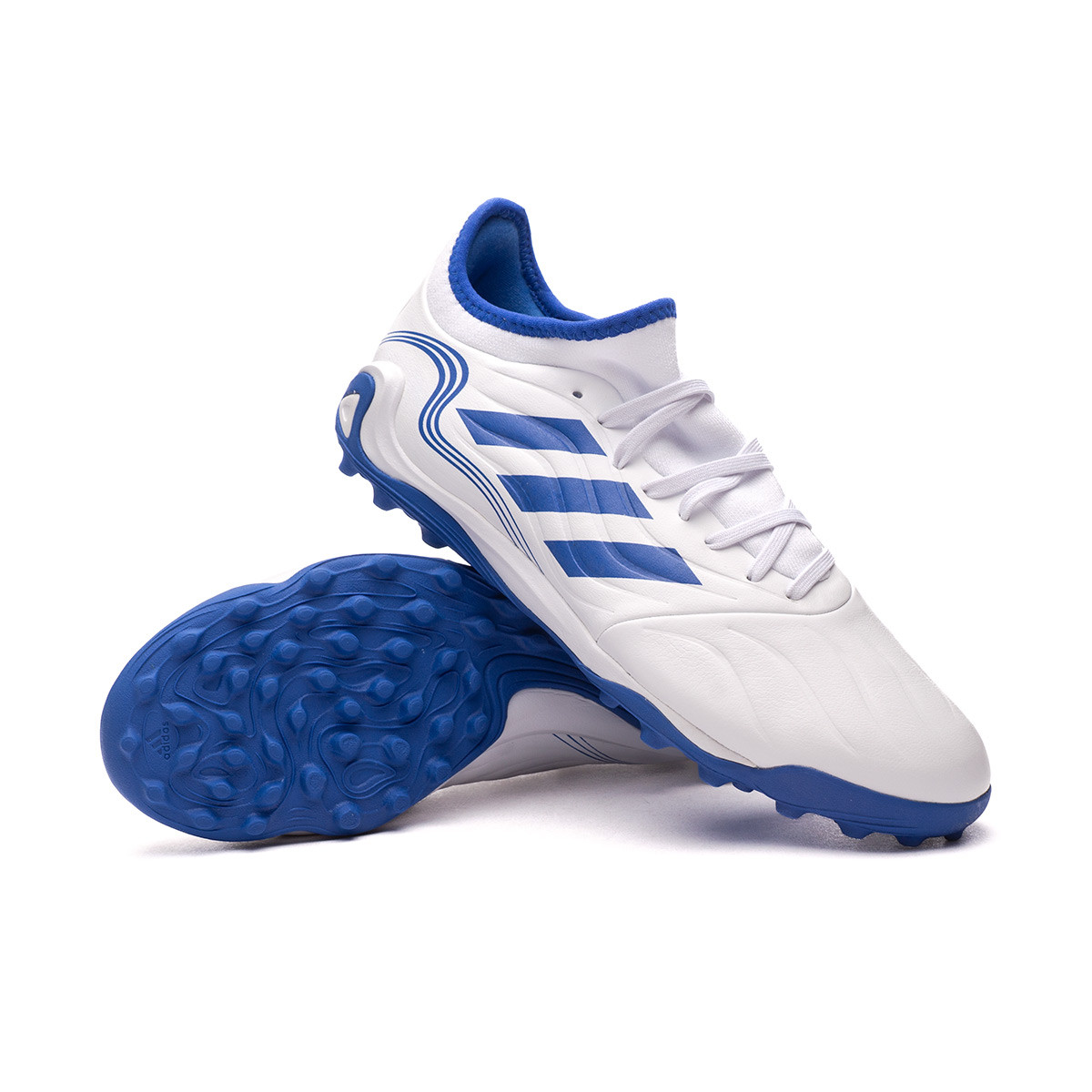 traducir aceptar Derivación Bota de fútbol adidas Copa Sense .3 Turf White-Blue - Fútbol Emotion