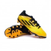 Zapatos de fútbol X Speedflow Messi .3 MG Niño Gold-Black-Yellow
