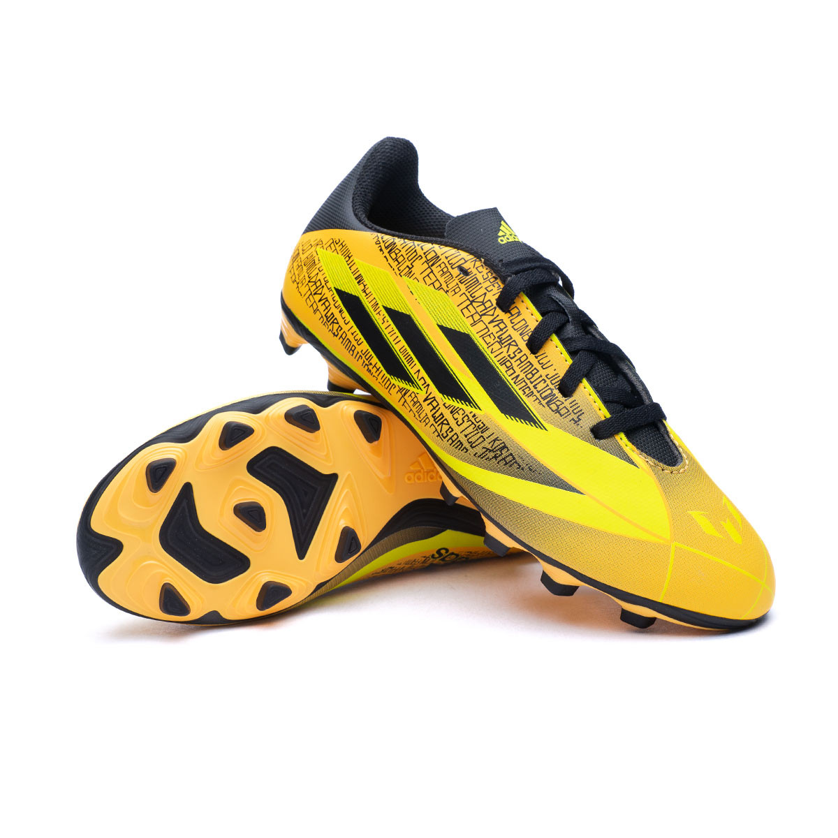 Bota de fútbol adidas X Speedflow Messi FxG Gold-Black-Yellow - Fútbol Emotion