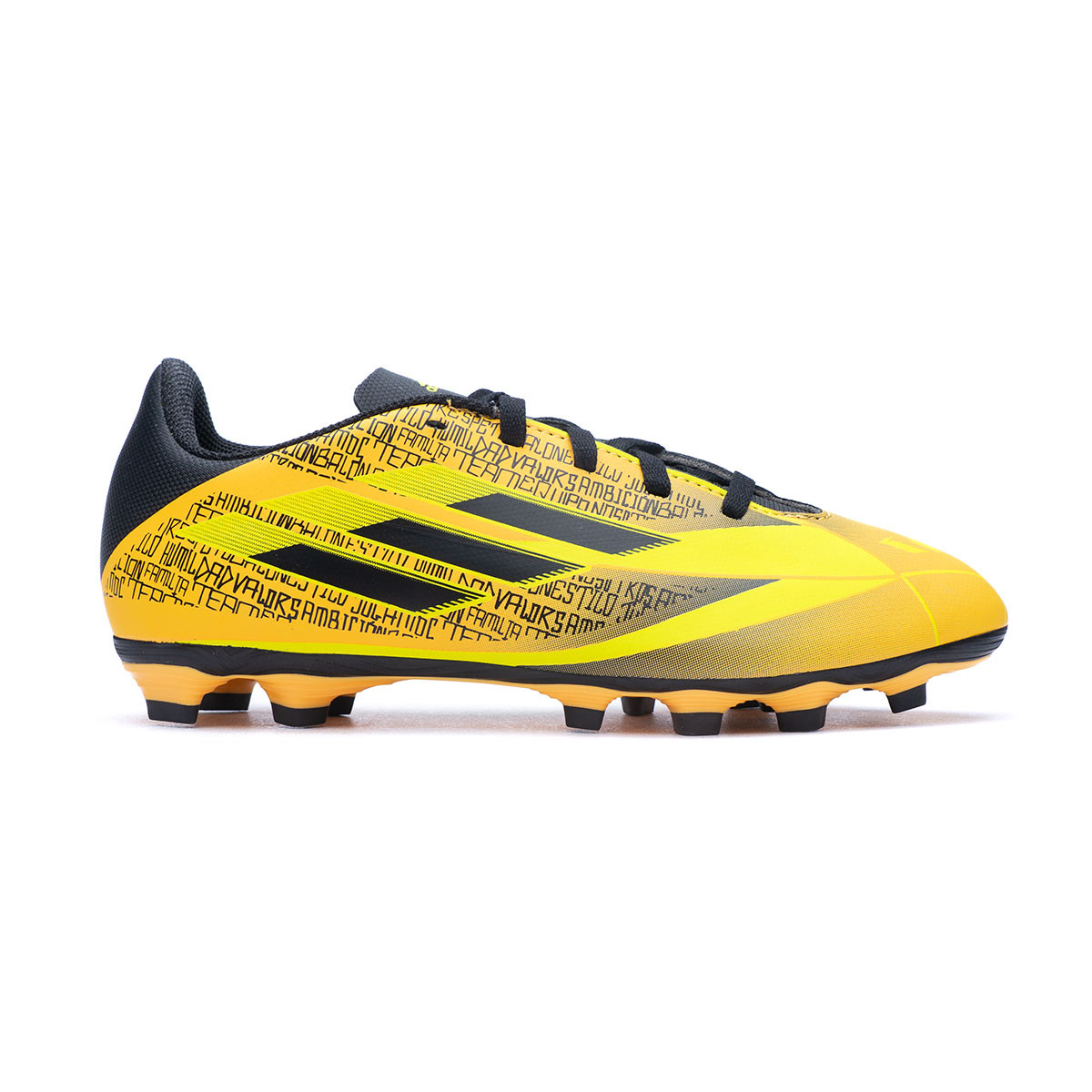 Bota de fútbol adidas X Speedflow Messi FxG Gold-Black-Yellow - Fútbol Emotion