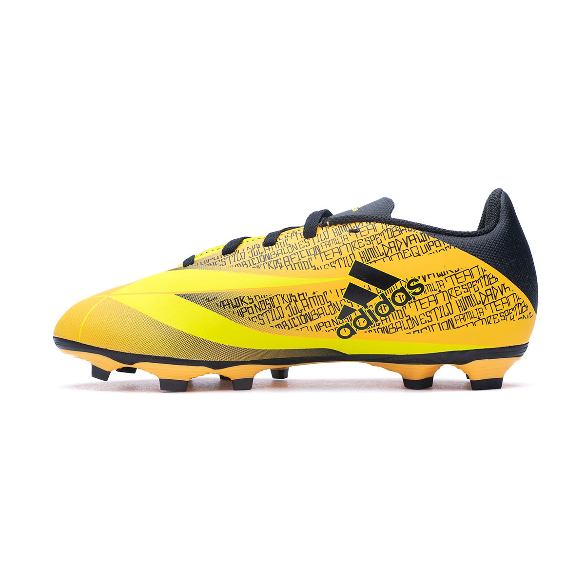 yellow and black adidas boots