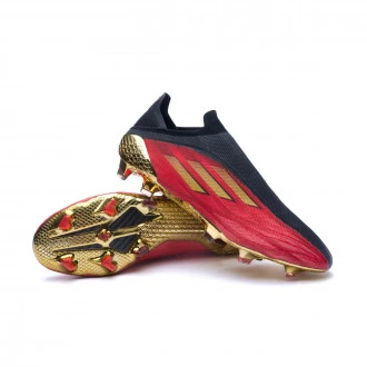 Bota X Speedflow + FG Vivid Red-Gold Metallic-Black