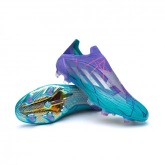 Bota X Speedflow + FG Purple Rush-Silver Metallic-Mint Rush